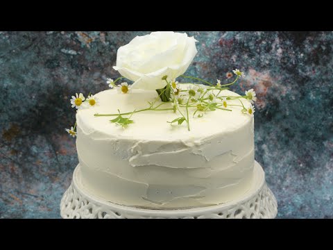 فيديو: كعكة إسفنجية مع كريمة الزبدة