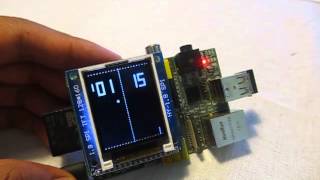 Pong clock on Raspbery Pi with 1.8 TFT display