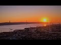 Amazing Sunset View from The São Jorge Castle - Lisbon, Portugal | TIME-LAPSE