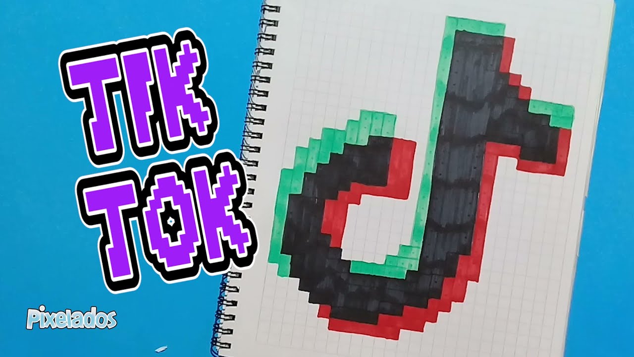 LOGO DE TIK TOK PIXEL ART - PIXELADOS - YouTube