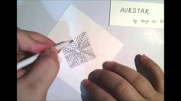 如何畫一般圖樣  How to draw the Tangle Pattern AURSTAR