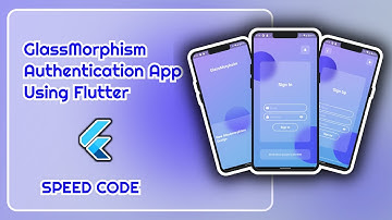 Flutter GlassMorphism Authentication App | Speed Code | VR Codes