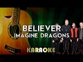 Imagines Dragons - Believer (Acoustic Guitar Karaoke/Instrumental/Lyrics)