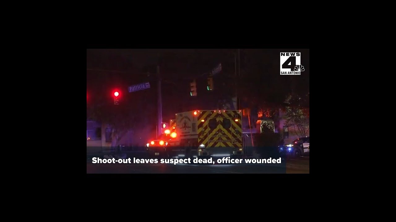 Shoot-out leaves suspect dead, officer wounded - YouTube