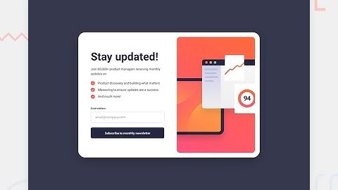 Create a Responsive Newsletter Form with HTML, CSS & JS — Step-by-Step Tutorial