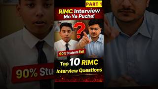 RIMC Interview Me Ye 5 Questions Pakka Puchenge 😱 | 90% Students Fail | #RIMC #RIMCInterview #Defece