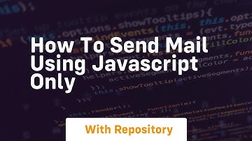 How to send mail using javascript only