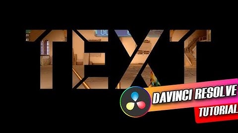 Put VIDEO Inside TEXT in Davinci Resolve - Davinci Resolve Tutorials For Beginners