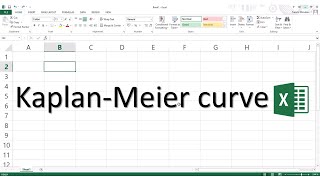 Part3- Survival analysis - Kaplan-Meier curve in Excel