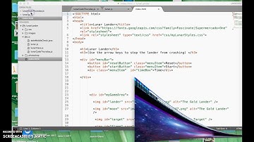 CS II Lunar Lander Start and Reset Buttons with Javascript