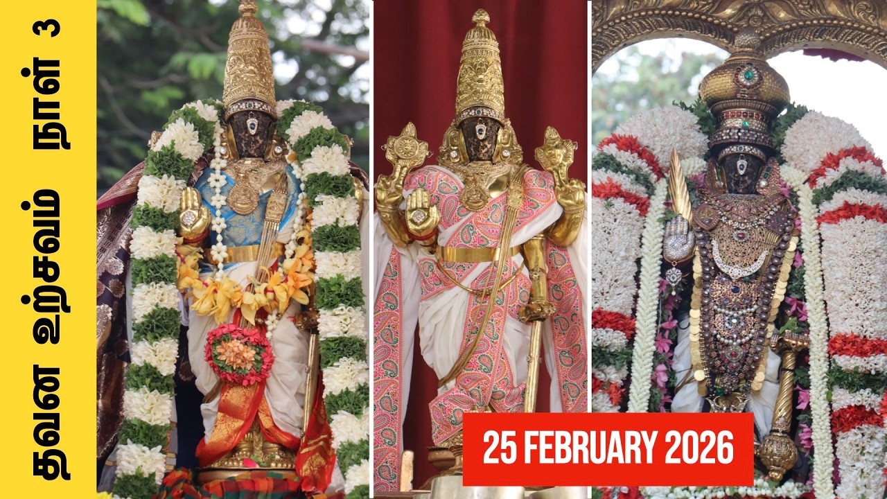 ஸ்ரீ பார்த்தசாரதி பெருமாள் தவன உற்சவம் நாள் 3