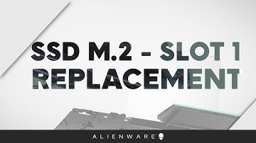 How to replace the solid-state drive in M.2 slot 1 on Alienware Area51m r2