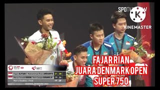 🔴FULL HD || Kevin Sanjaya/Marcus Gideon vs Fajar/Rian - FINAL Badminton Denmark Open 2022
