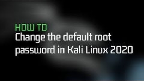 How to Reset Default Root Password In Kali Linux | How to change Root/User password In Kali Linux