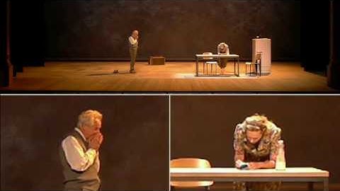 Automated split screen composition on a two actor sequence from the play death of a salesman