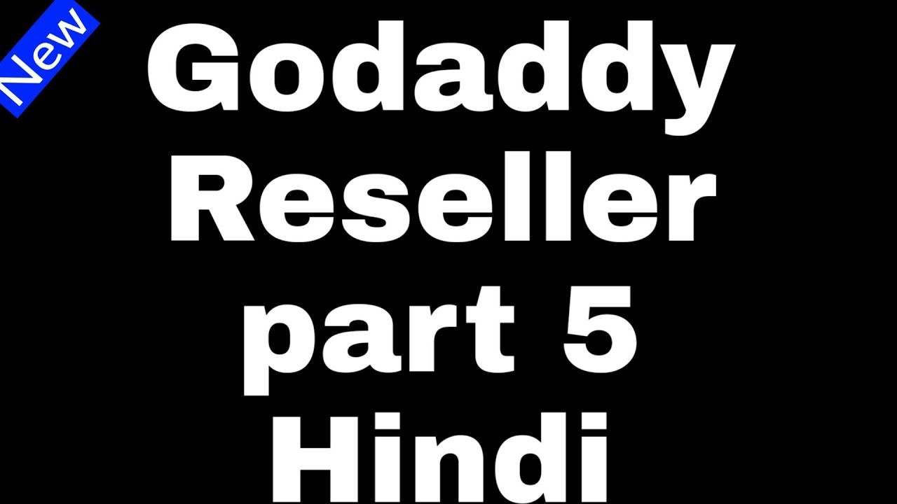 Godaddy Reseller Program setup part5 hindi YouTube