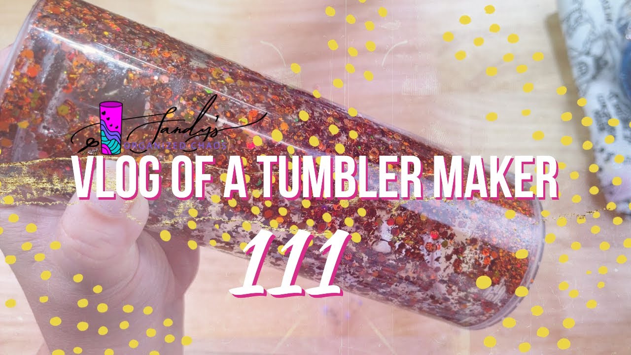 111th Vlog of a Tumbler Maker Let’s make some glitter flow/snow globe