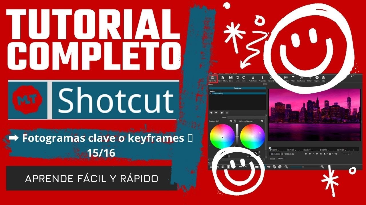 🎬 Tutorial Shotcut ️ Fotogramas clave o keyframes 🔥 15/16 - YouTube