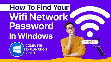 How To Find Your Wifi Network Password in Windows 10 | Windows 11