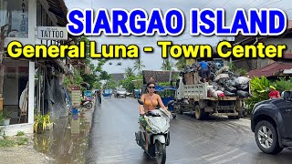 SIARGAO 4K  |  Walking Tour at General Luna Town Proper | Siargao Island Philippines