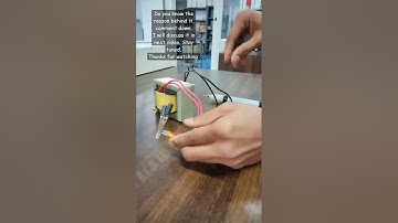 transformer operation. #electrical #transformer #experiment #technology