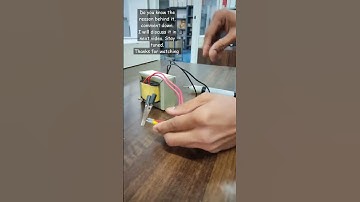 transformer operation. #electrical #transformer #experiment #technology