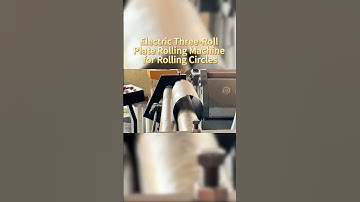 Video of circular rolling by electric three roll plate bending machine