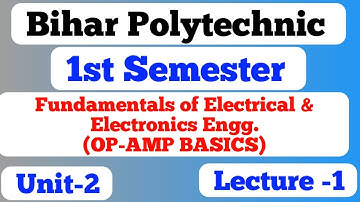 bihar polytechnic 1st semester GROUP B / fundamental of electrical and electr / bihar polytechnic
