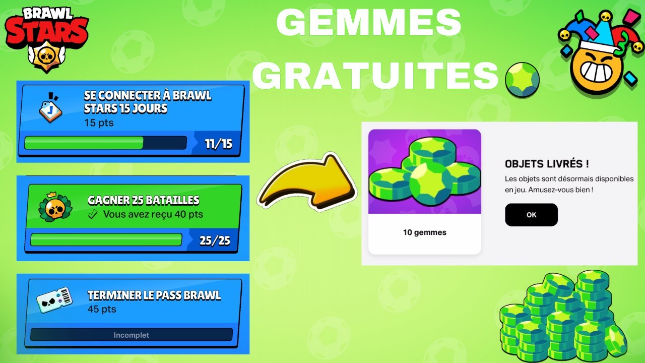 COMMENT AVOIR DES GEMMES GRATUITES SUR BRAWL STARS?NO FAKE!(TUTO2024