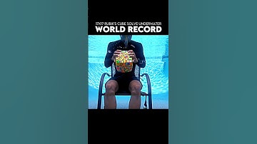 17x17 Rubik’s cube solve underwater world record #rubikscube #worldrecord #underwater #shorts