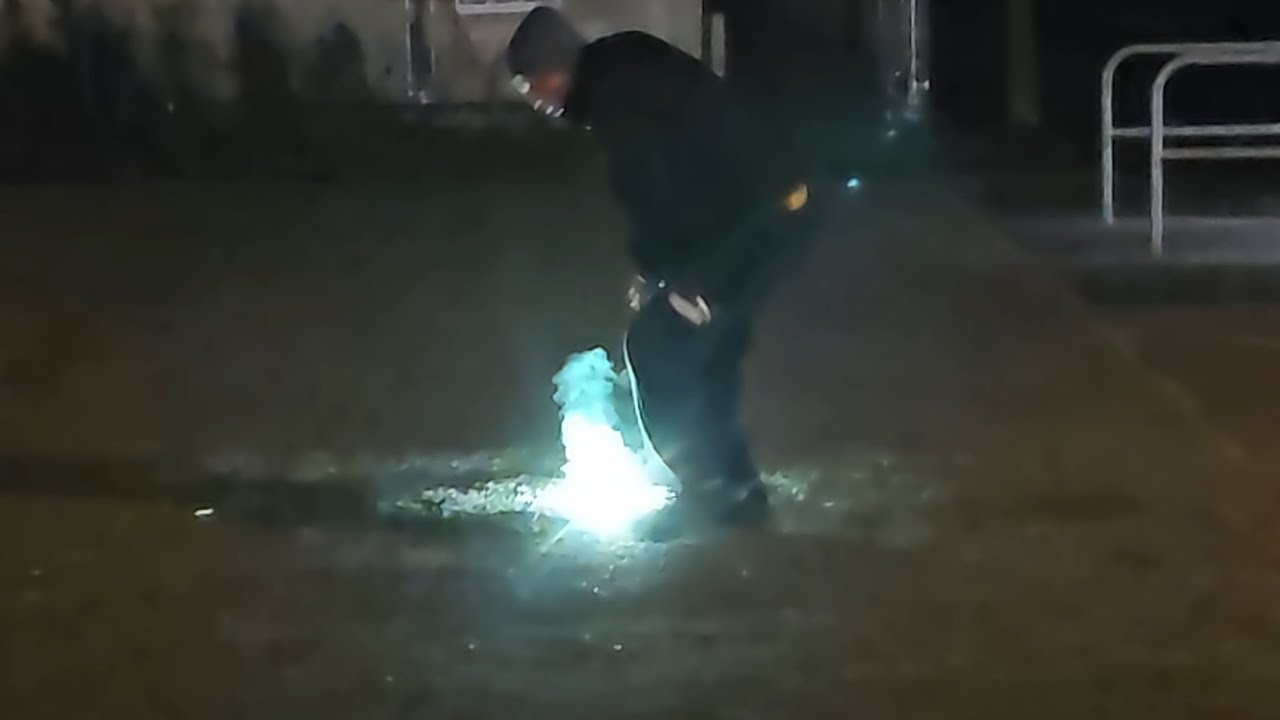 💥 Green Nitrate Firework Test | Controlled Pyrotechnic Experiment by Wesley Broekhuis
