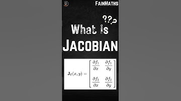 What is Jacobian ??? 1 Minute B.Sc #fainmaths #maths
