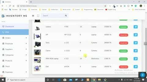 laravel vuejs inventory project (student review)