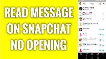 How To Read Message On Snapchat Without Opening It