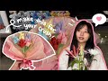 easy last minute valentine's day gift idea ˚˖𓍢🌷✧˚.🎀⋆ origami tulip bouquet tutorial for beginners