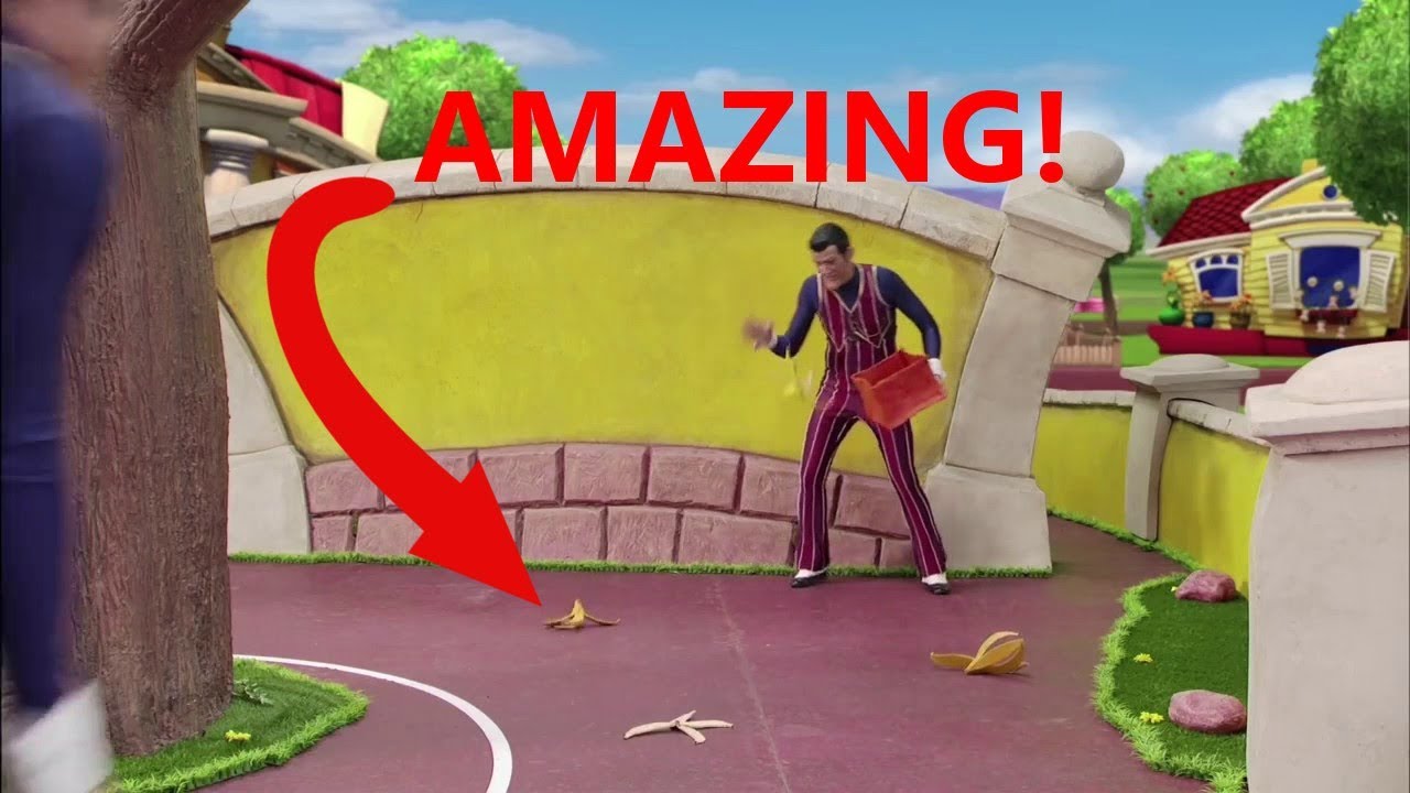 Robbie Rotten - Banana Peel (Feat, Robot Dog) - YouTube