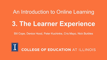 3. The Learner Experience