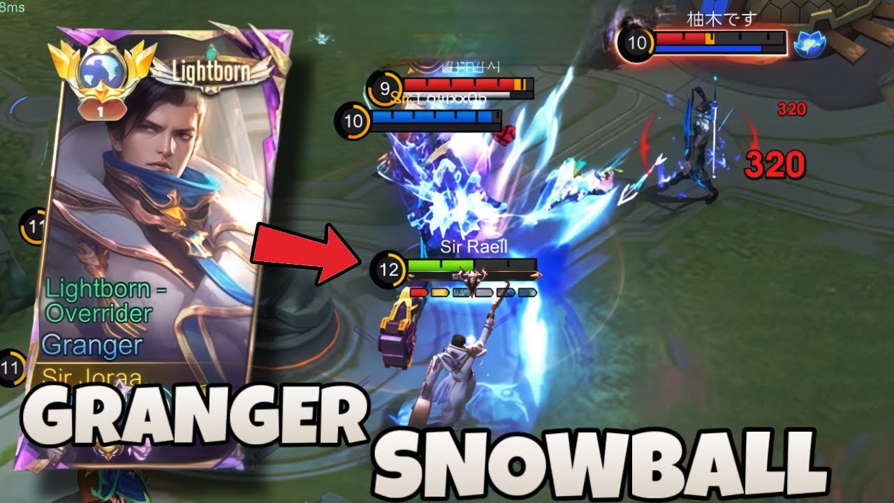TIPS&TRICK GRANGER SNOWBALL FAST!!💀 GRANGER TOP GLOBAL MOBILE LEGEND