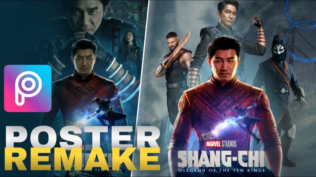 I Recreated Marvel's Shang Chi Poster in Picsart - Making Shang Chi in Picsart