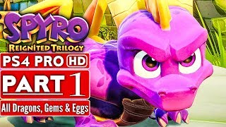 SPYRO REIGNITED TRILOGY Gameplay Walkthrough Part 1 (Spyro The Dragon 120% Completion) No Commentary