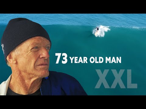 "NEVER GIVE UP!" 73 YEAR OLD MAN PADDLES OUT INTO HUGE WAVES