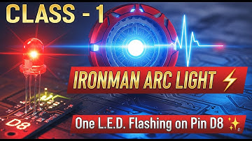 Class 1 Ironman Arc Reactor || One L.E.D. Flashing