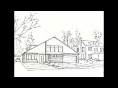 Contoh sketsa gambar pemandangan 2 dimensi - YouTube