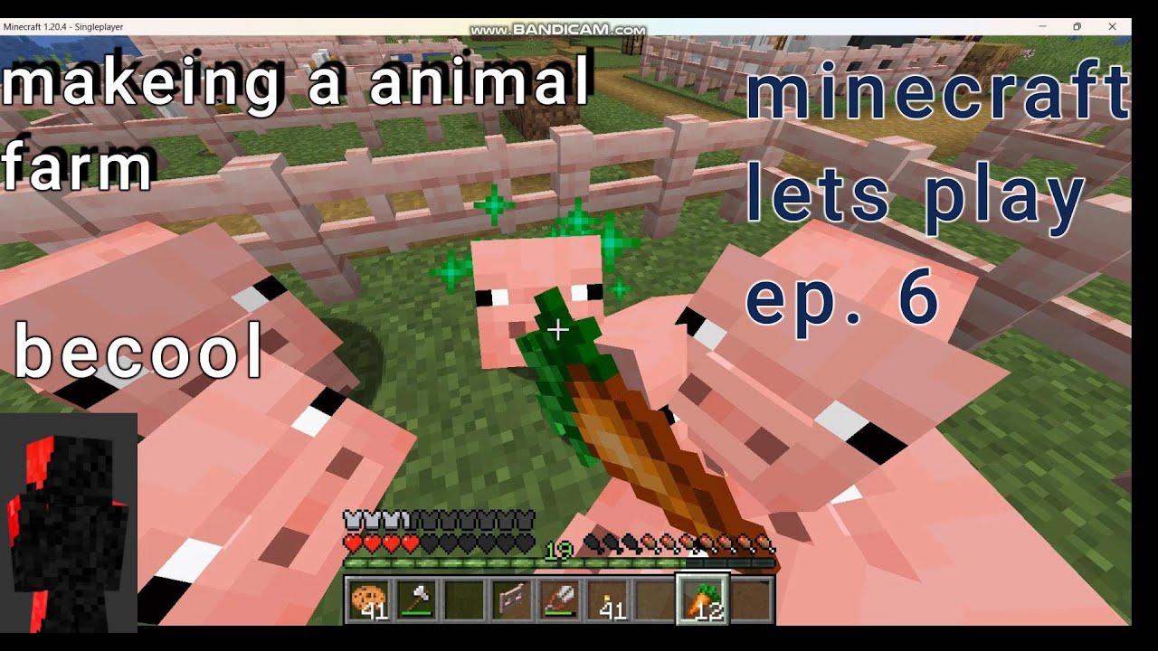 Becool minecraft lets play ep. 6 i made a animal farm - YouTube