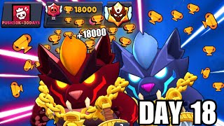 I GOT 18.000 TROPHIES IN 18 DAYS - Brawl Stars PUSH 30K TROPHIES IN 30 DAYS DAY 18