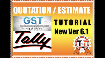 PROFORMA INVOICE | QUOTATION | ESTIMATE GST TALLY ERP9 6.1 TUTOTRIAL LIVE DEMO DETAIL EASY WAY