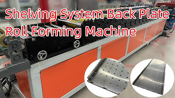 shelving back plate roll forming machine #palletrack #shelvingsystem #rollformingmachine