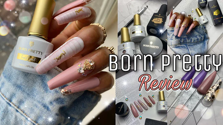 BORN PRETTY GEL POLISH REVIEW + EASY DESIGNER PRESS ON NAILS | Beginner Friendly Nail Tutorial
