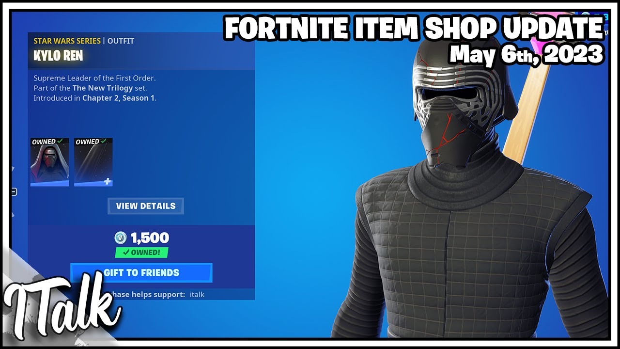 Fortnite Item Shop ALL STAR WARS IS HERE! [May 6th, 2023] (Fortnite Battle  Royale) 