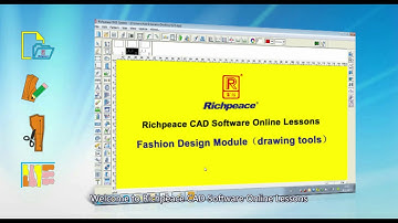 Richpeace CAD Software Online Lessons Tip of the day-Fashion Design Module（drawing tools）（V3）